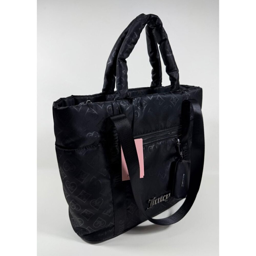NEW Juicy Couture Women's Large To Go Logo Tote Bag with Coin Pouch NWT $99